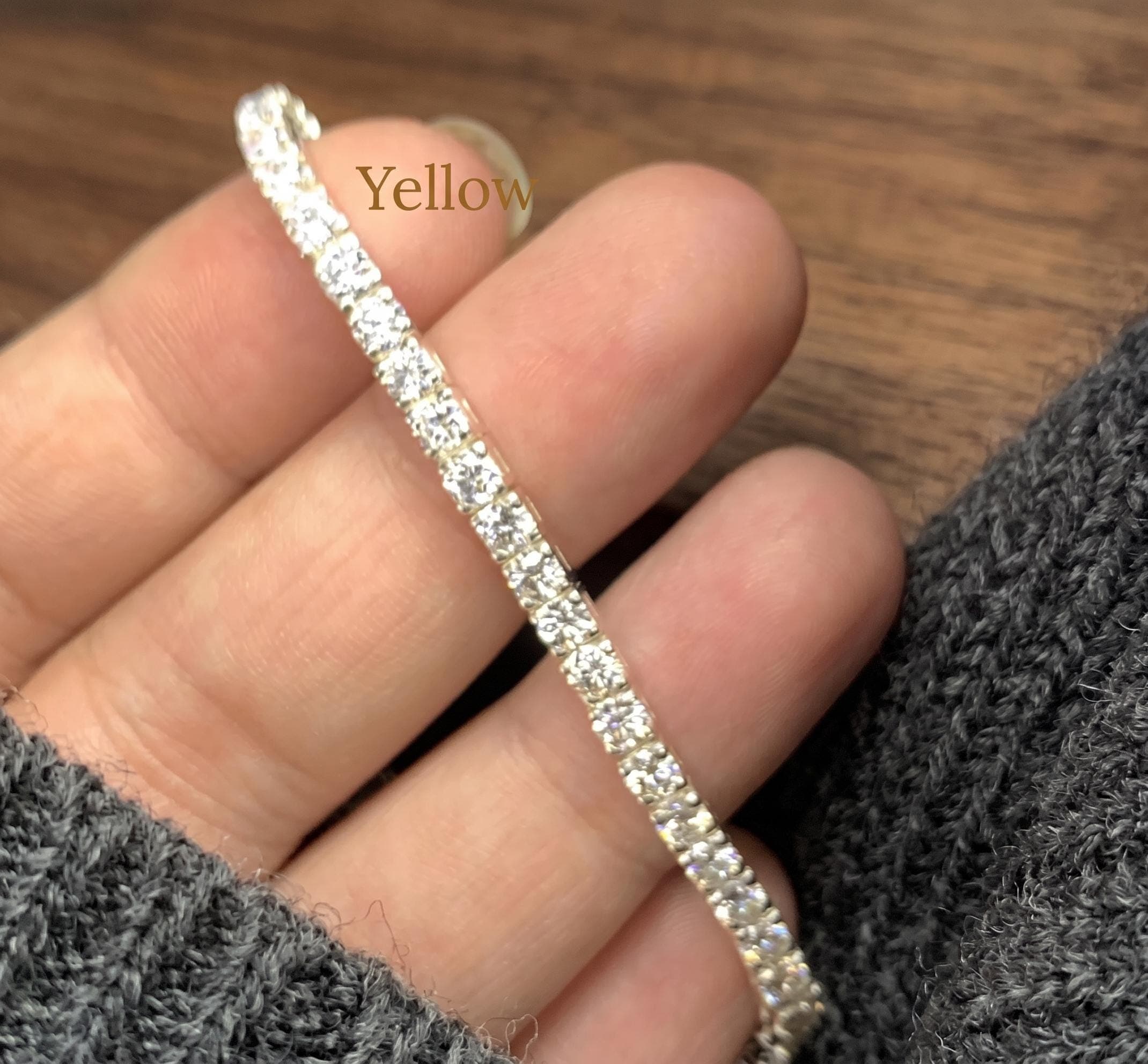 Moissanite Tennis Bracelet in Sterling Silver 12