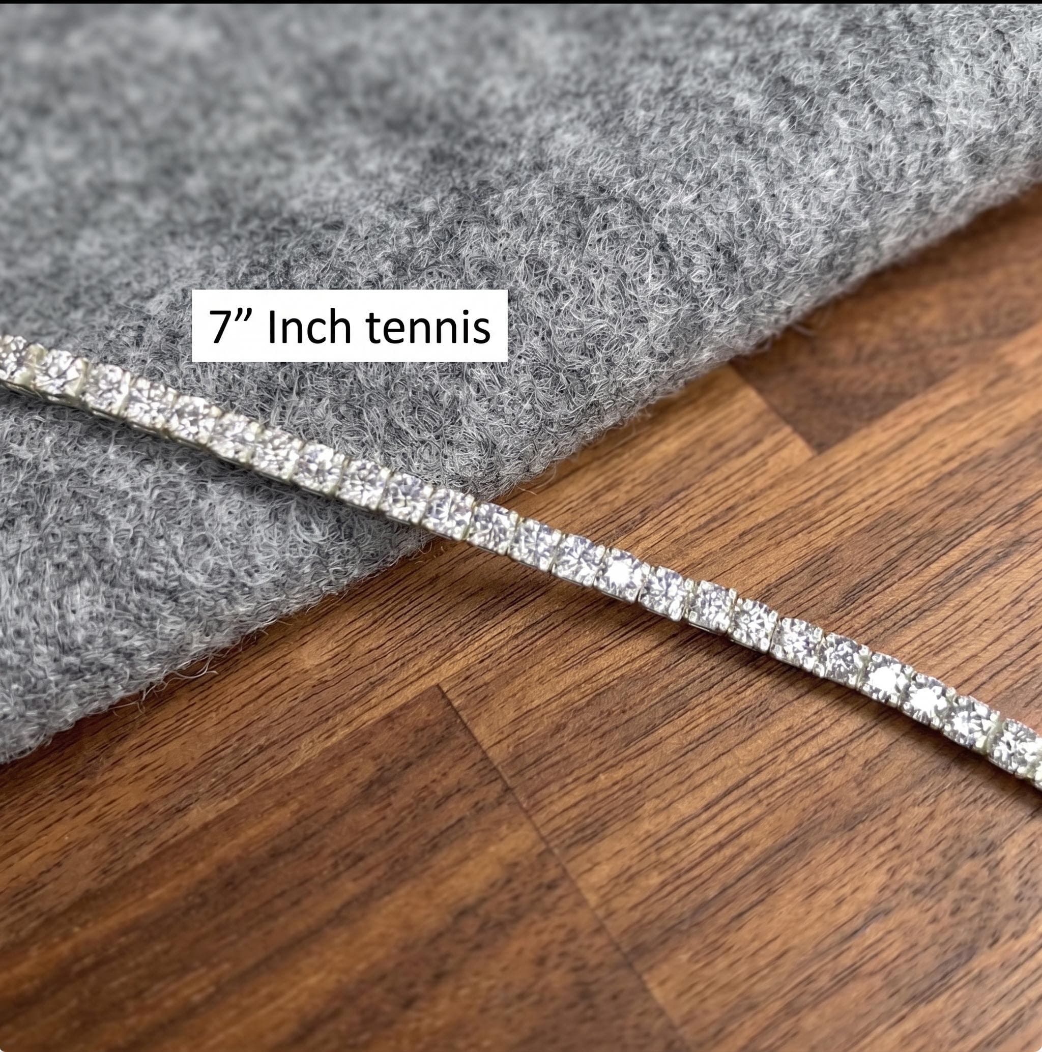 Moissanite Tennis Bracelet in Sterling Silver 11