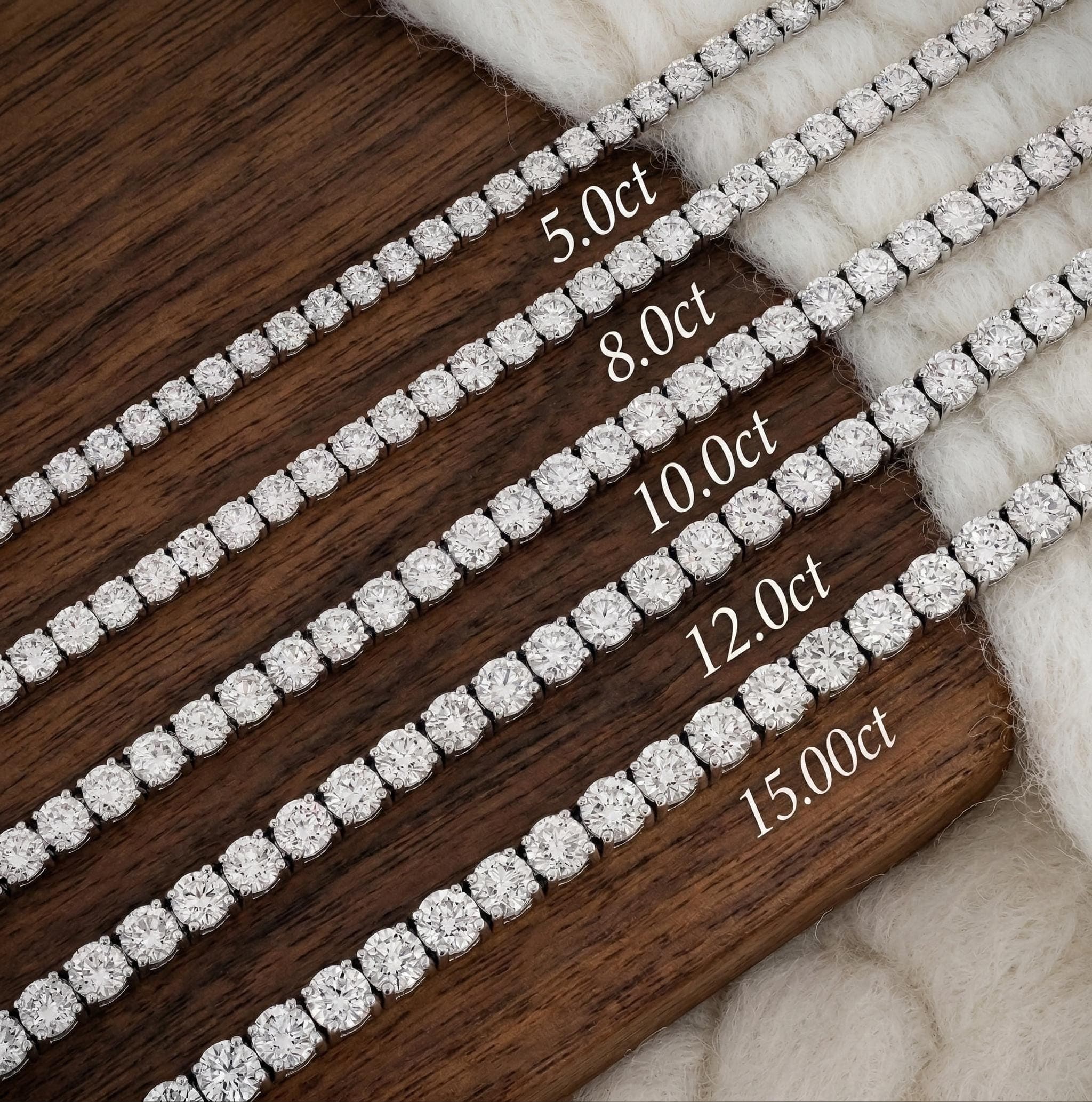 3ct Lab-Grown Diamond Tennis Bracelet in 14K Solid Gold 11